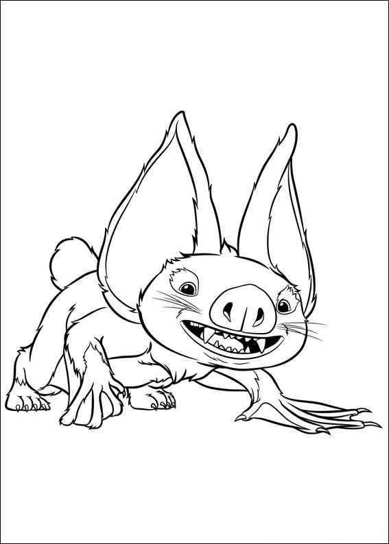 Plansa de colorat cu The Croods 4 34